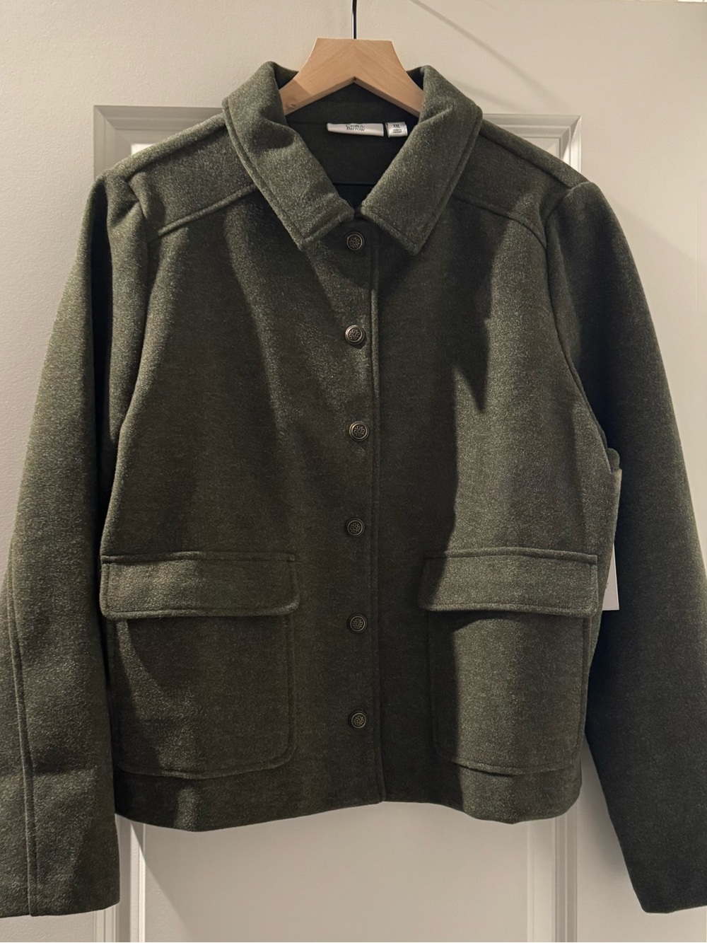 Croft & Barrow Olive Green Wool Coat